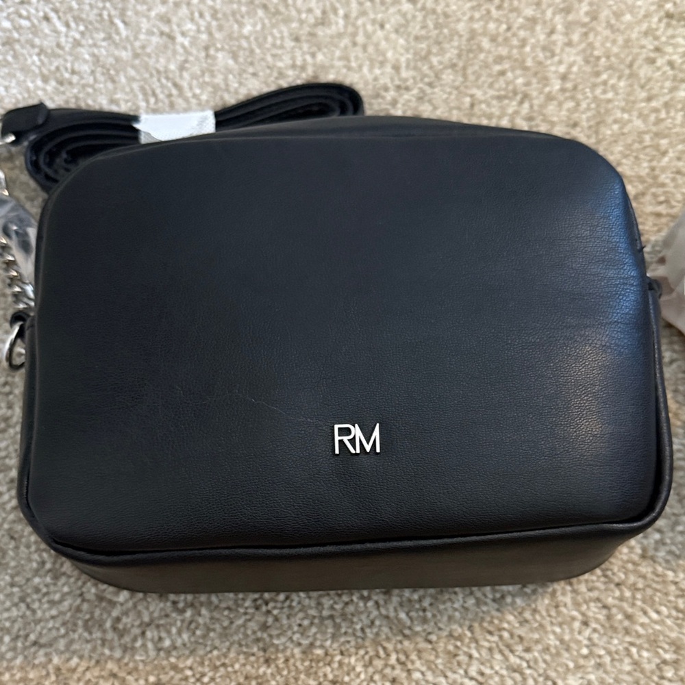 Rebecca Minkoff Black Quilted Crossbody with Silver Studs - Picture 3 of 3